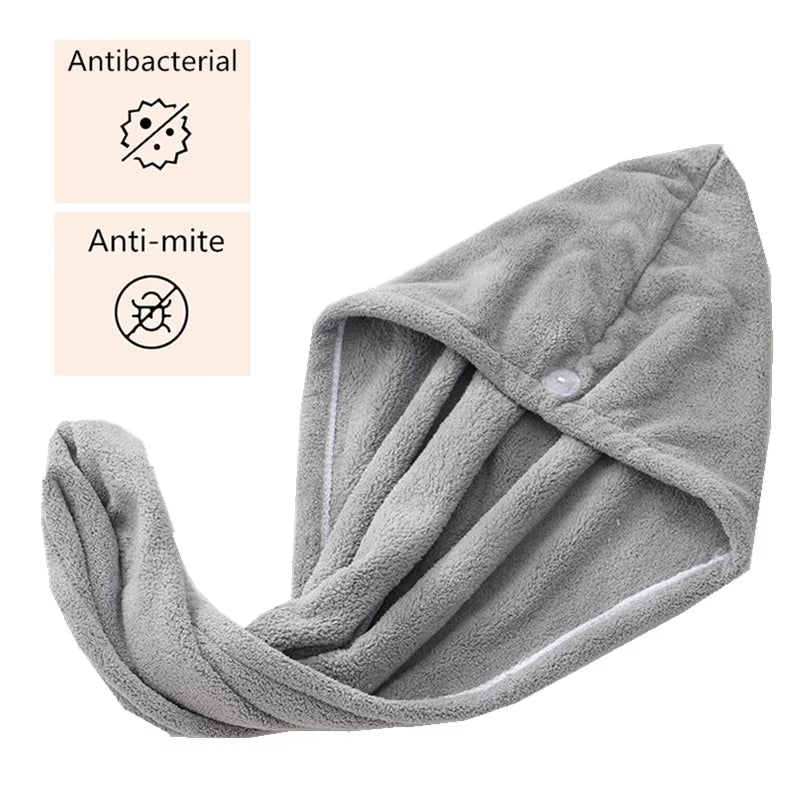 Quick-Dry Microfiber Hair Towel – Soft, Lightweight & Super Absorbent