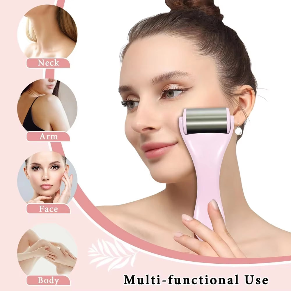 New Ice Roller Facial Massage Tool Stainless Steel Facial Massager Face & Eye Puffiness Relief anti Wrinkle Skin Care Tools