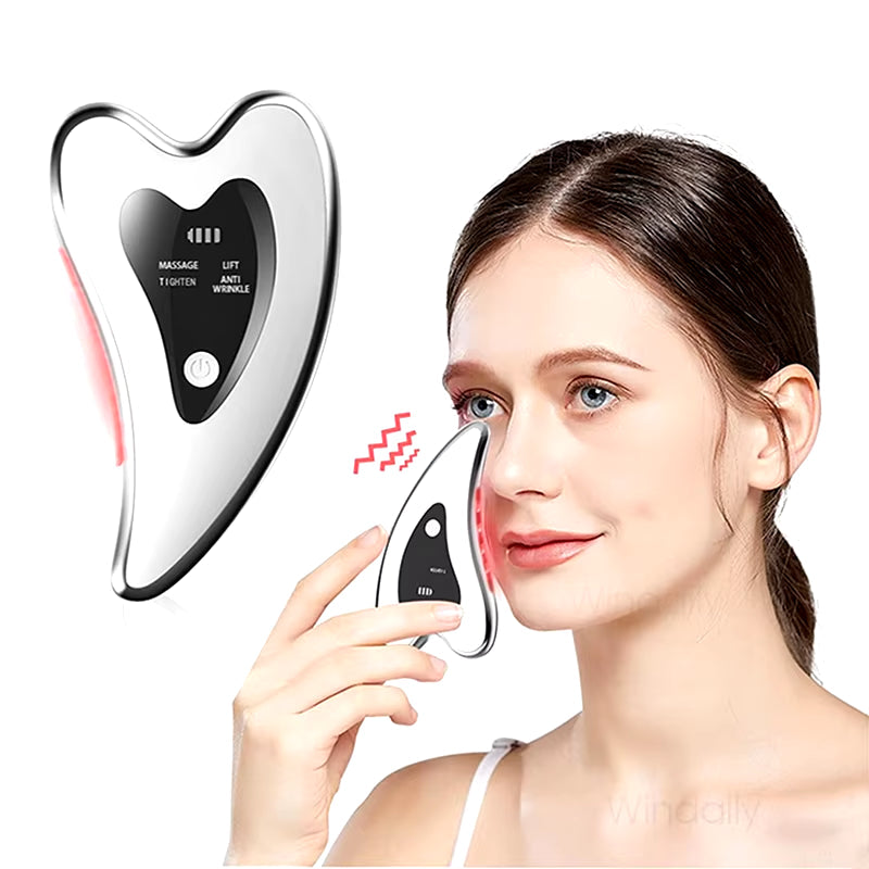 4-in-1 Heated LED Gua Sha Sculpting Tool – For Youthful & Glowing Skin